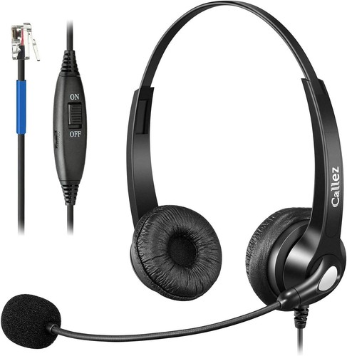 Rj9 telephone headset with - rj9,
